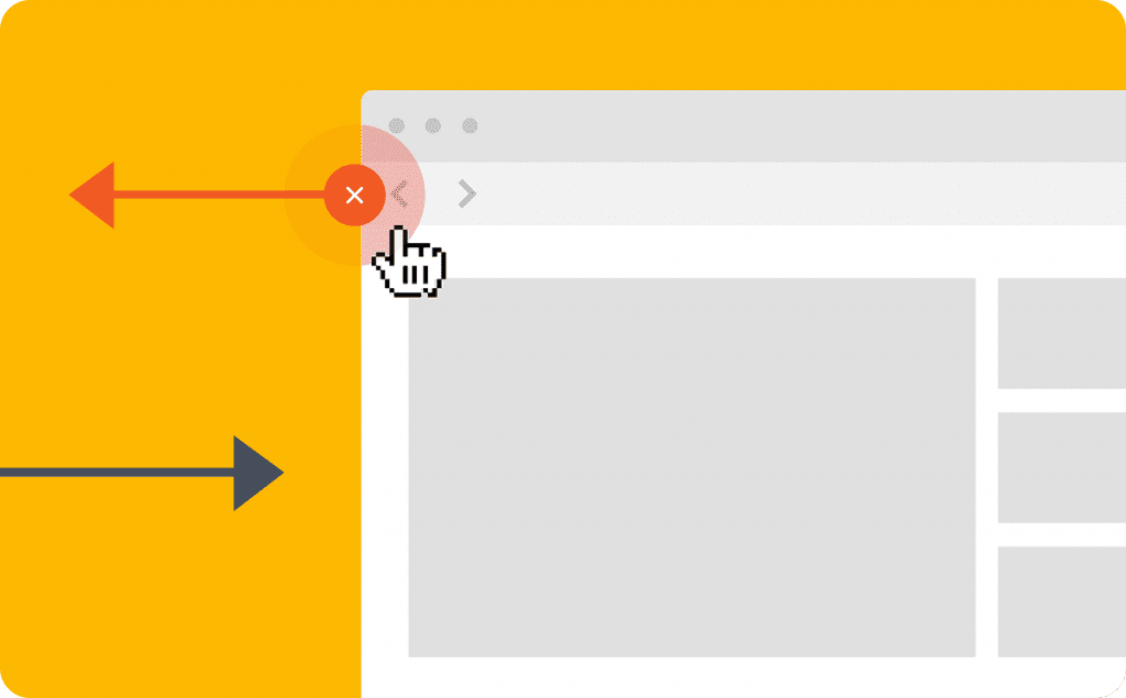 clicking back button
