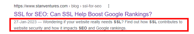 Effective Meta Description